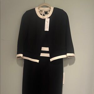 NY Collection Black and White 2-Piece Set